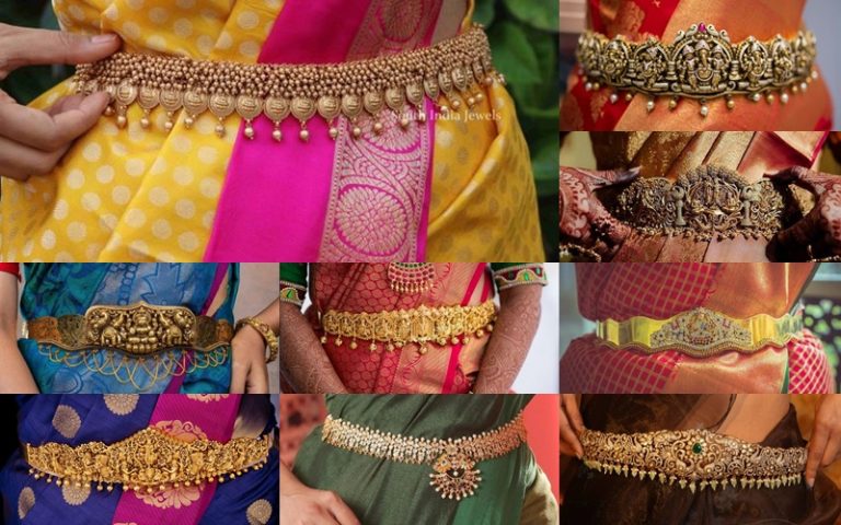 Trending One Gram Gold Jewellery vaddanam for brides online 