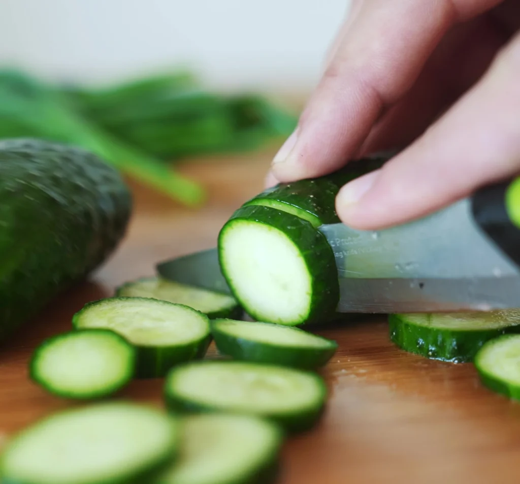 cleaning and cutting 